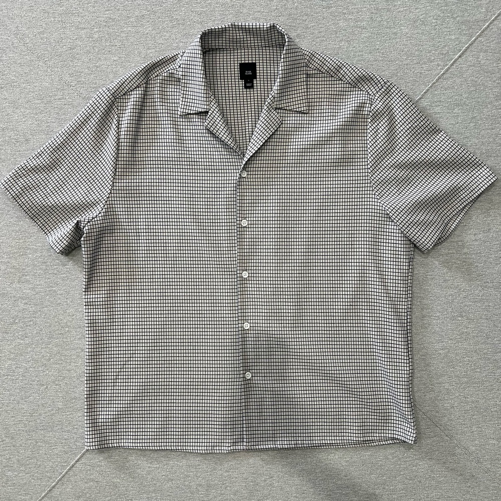 River Island Monochrome Checkered Casual Shirt